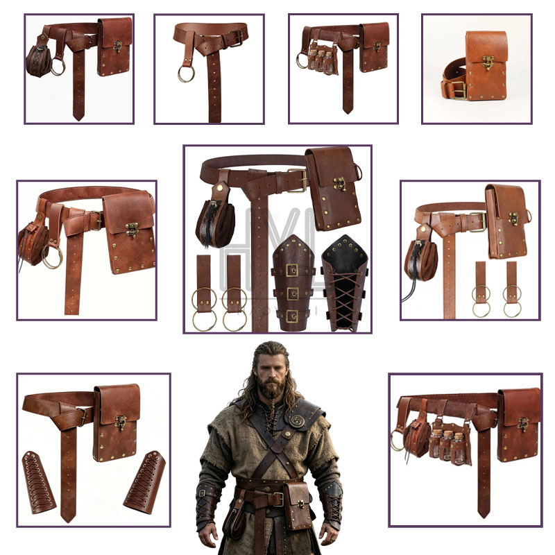 Cosplay Prop - Orta Çağ Viking Aksesuar Seti, Retro