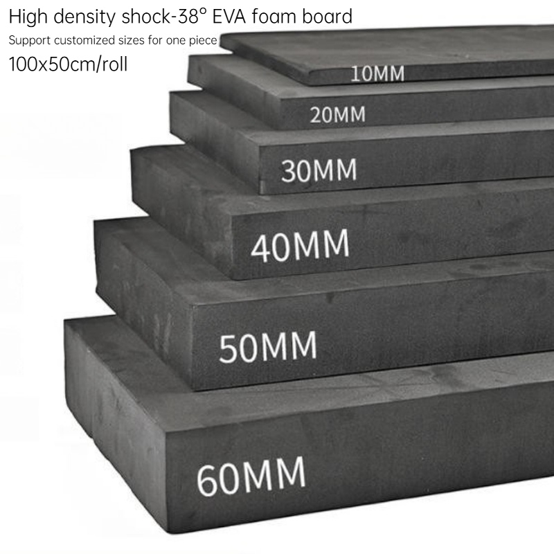 Cosplay Prop Foam Board - 100×50cm 38 ° Siyah EVA Köpük