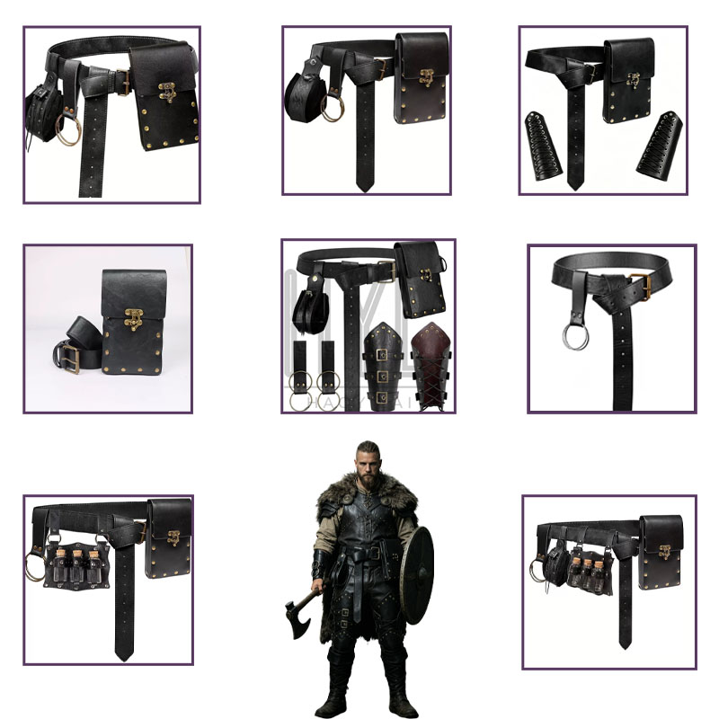 Cosplay Prop - Viking Kostümü Aksesuar Seti, Orta Çağ,